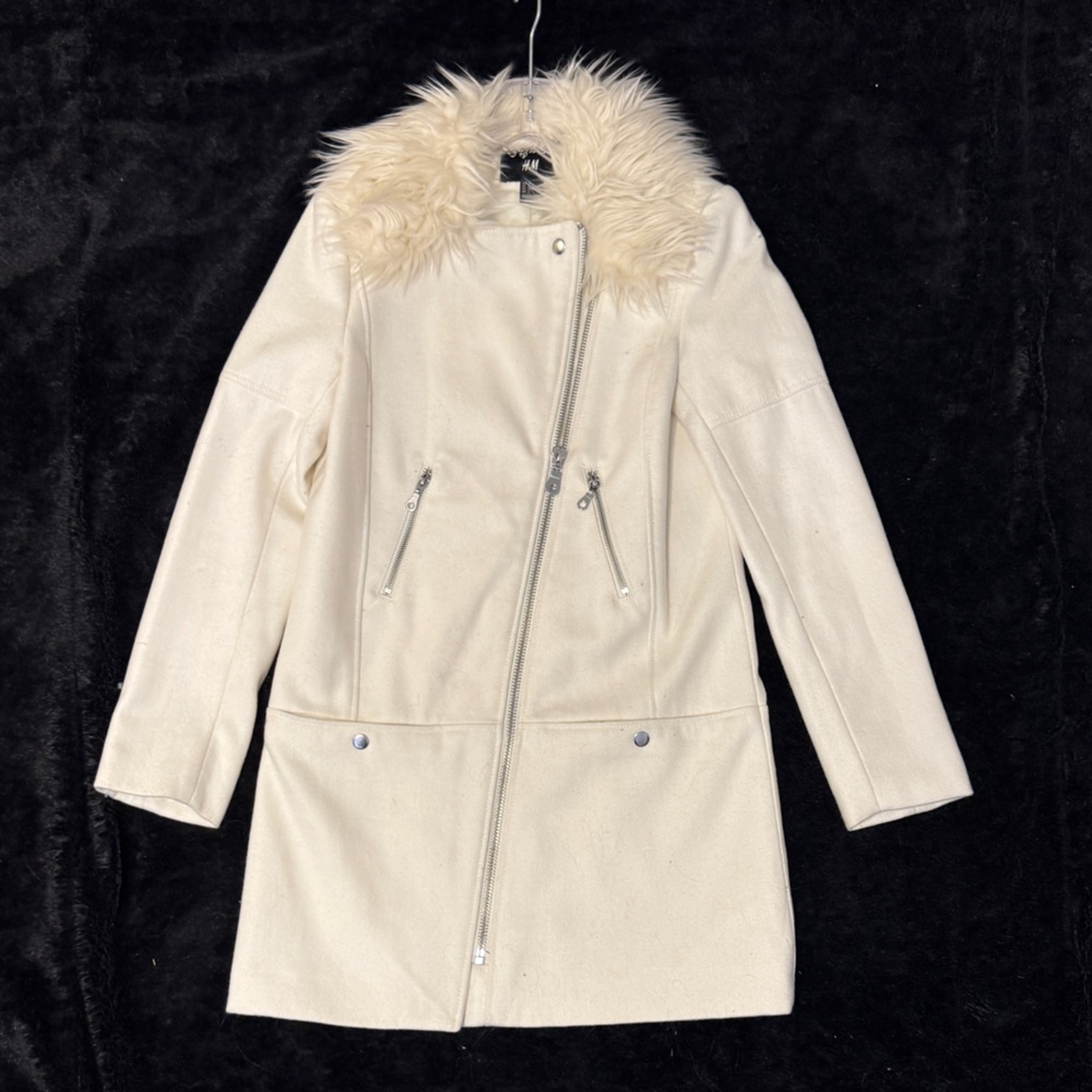 H&M Women’s Jacket with Faux Fur Collar